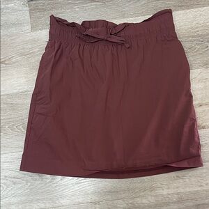 Express Brown Burgundy Mini Skirt